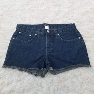 Cutoff Jean Shorts Venus Size 10 Dark Wash Stretch Denim Women's Shorts Casual